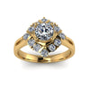 0.83ct Round Diamond Gold Engagement Ring - 03US66